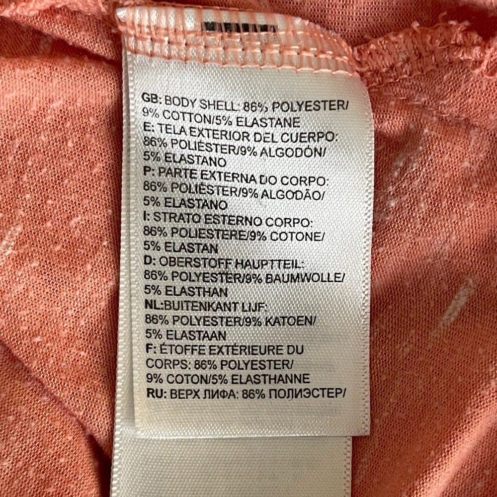 The North Face Women's Pink Stretch Slub Knit Cuffed Short Sleeve T-Shirt Size L - Picture 5 of 5